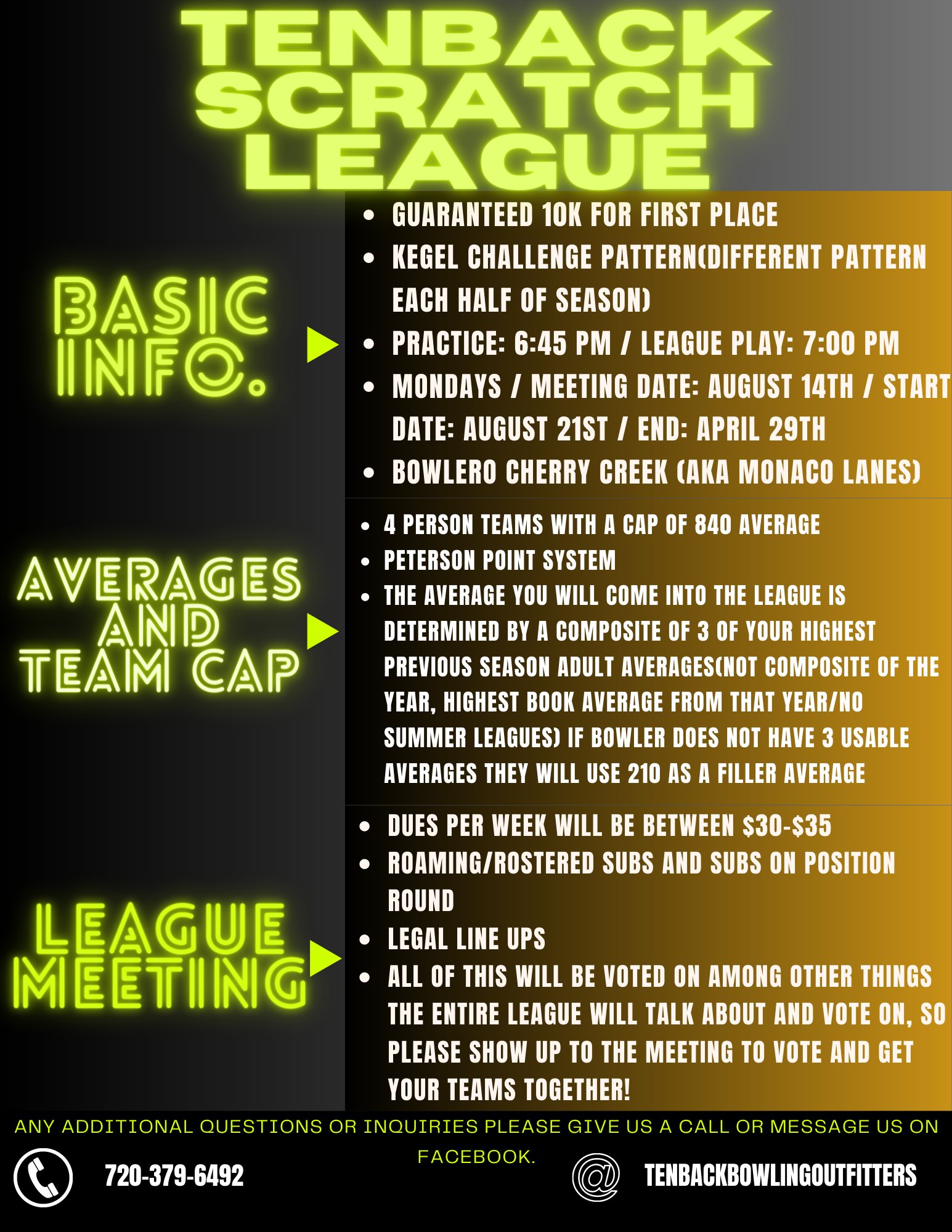 TenBack Bowling Outfitters