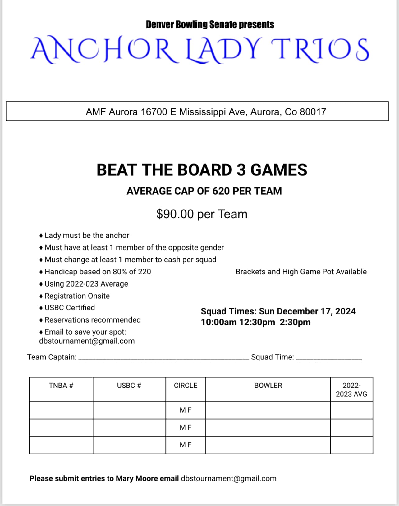 TenBack Bowling Outfitters